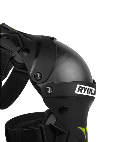 Rynox Bastion Bionic Knee Guards - Black Green