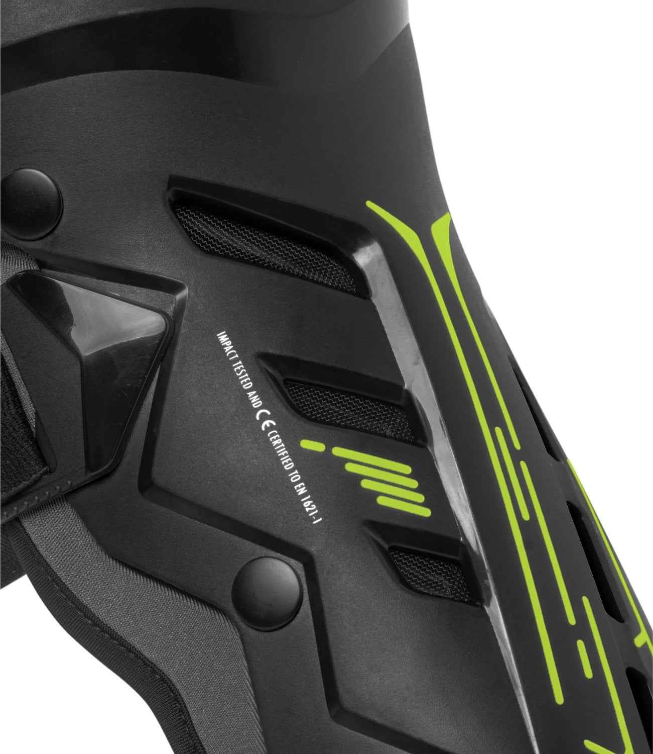 Rynox Bastion Bionic Knee Guards - Black Green - Buy Now At Riders