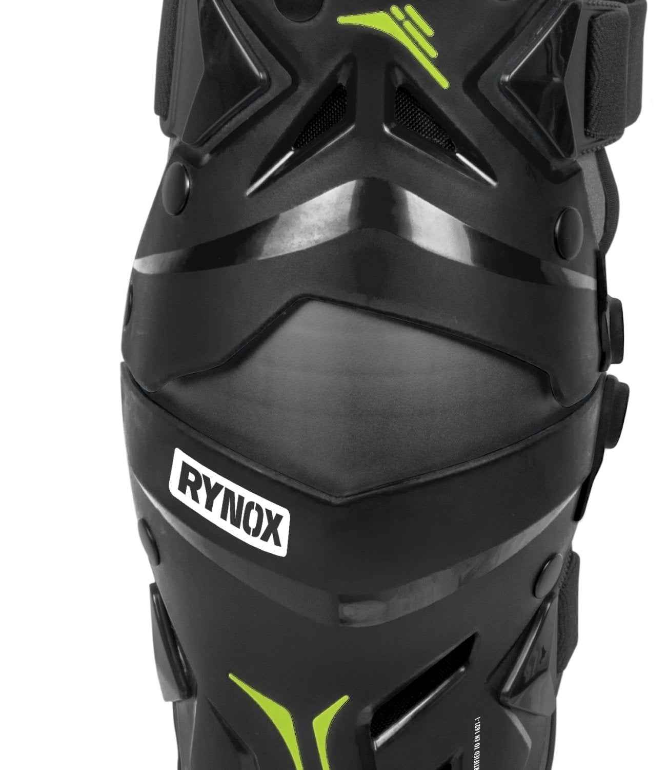 Rynox Bastion Bionic Knee Guards - Black Green