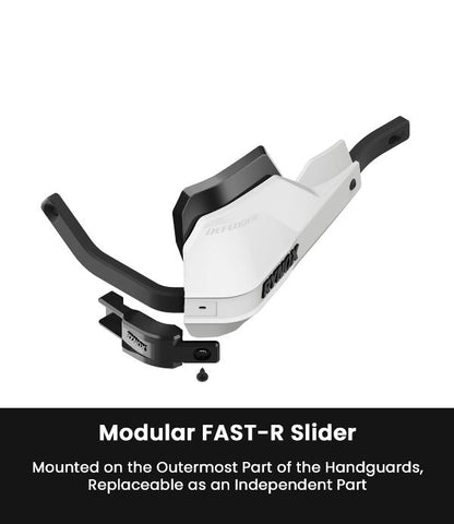 Rynox-Defender Pro-Handguards (White/Black)