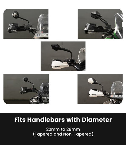 Rynox-Defender Pro-Handguards (WhiteBlack)