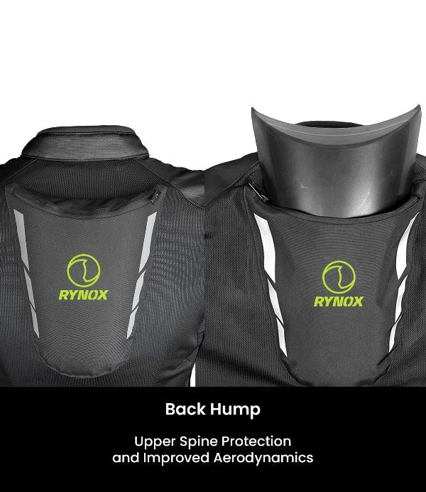 Rynox Delta GT Jacket – Black Hi-Viz Green