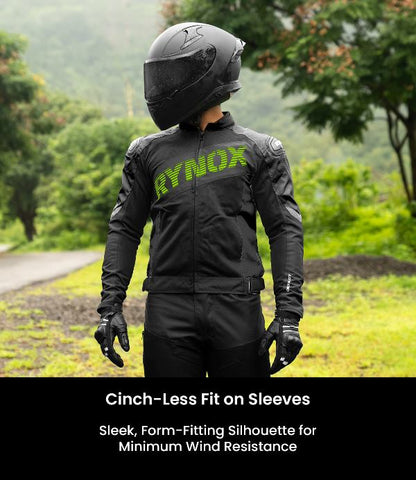 Rynox Delta GT Jacket – Black Hi-Viz Green