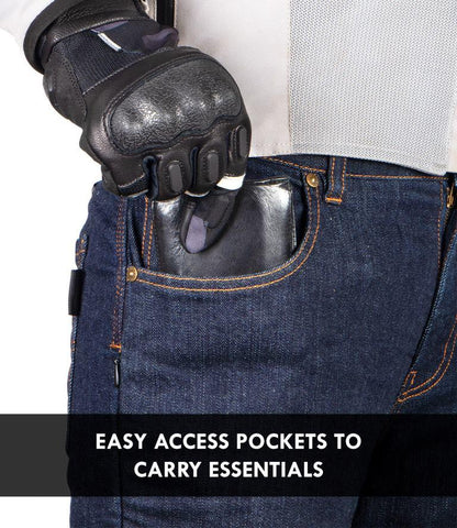 Rynox Downtown Pro Motorcycle Jeans With Rheon™ Protectors - Indigo Blue