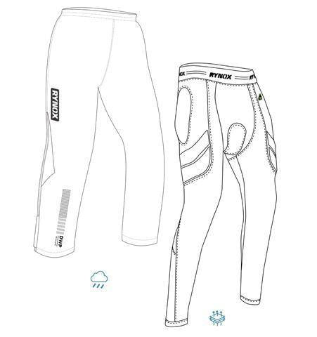 Rynox Dune Neo Offroad Pants - Blue Orange