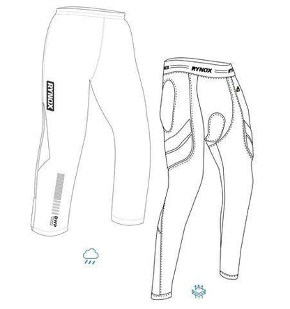 Rynox Dune Neo Offroad Pants - Blue Orange