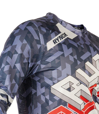 Rynox Fusion Neo Offroad Jersey - Grey Red