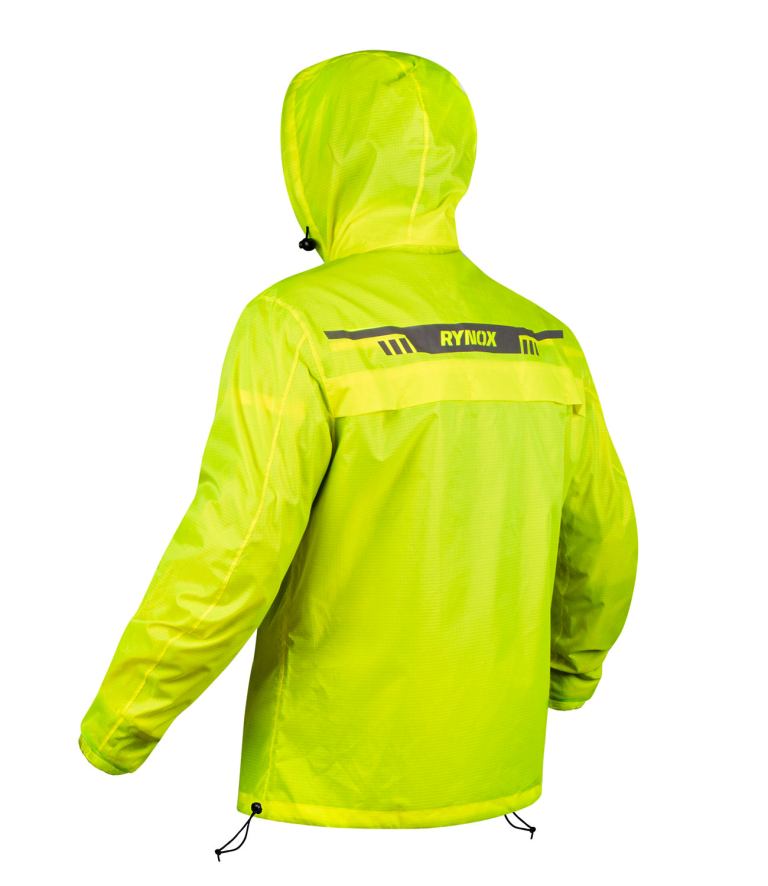 Rynox H2GO Pro 3 Rain Jacket for Riding - Neon Green - Riders Junction