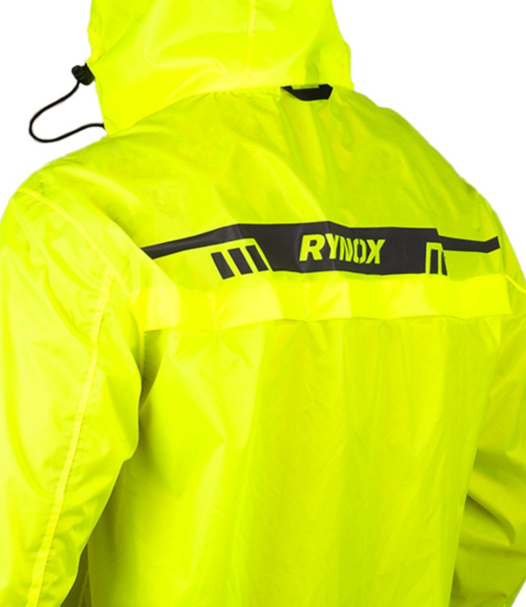 Rynox H2GO Pro 3 Rain Jacket for Riding - Neon Green - Riders Junction