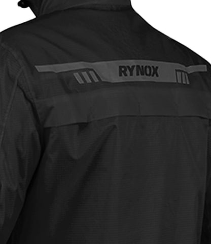Rynox H2go Pro 3 Rain Jacket for Riding - Black - Riders Junction