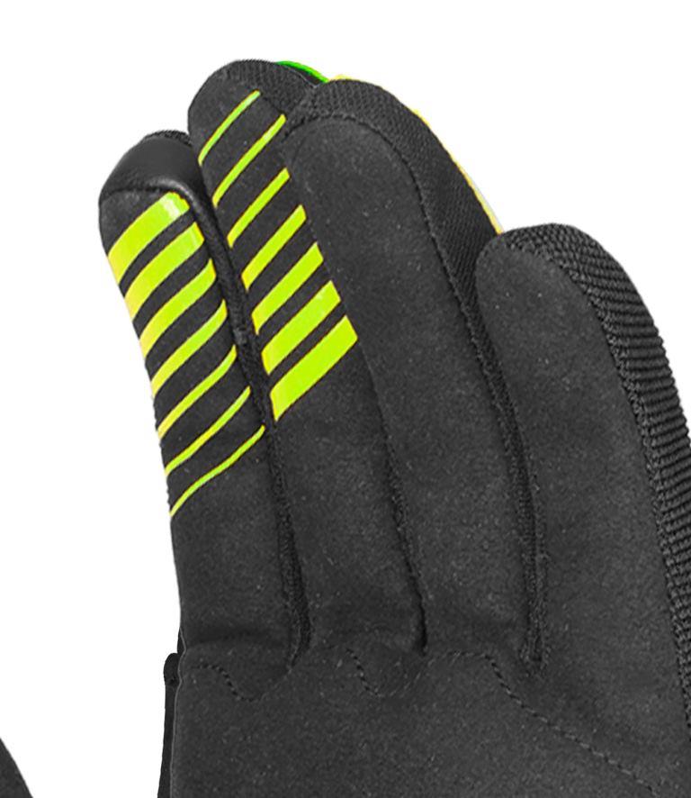 Rynox Helium GT 2 Gloves - Black Hi-Viz Green