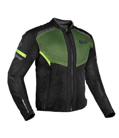 Rynox Helium GT 3 Jacket-Black Hi-viz Green