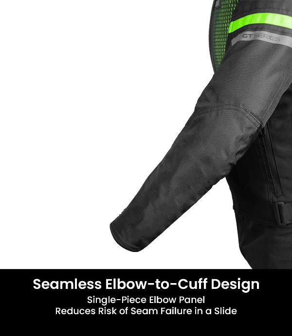 Rynox Helium GT 3 Jacket-Black Hi-viz Green