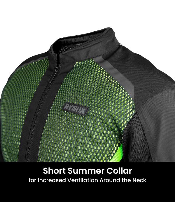 Rynox Helium GT 3 Jacket-Black Hi-viz Green