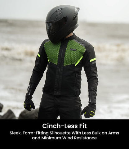 Rynox Helium GT 3 Jacket-Black Hi-viz Green