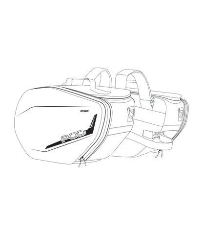 Rynox-Pod 52L saddlebags Stormproof