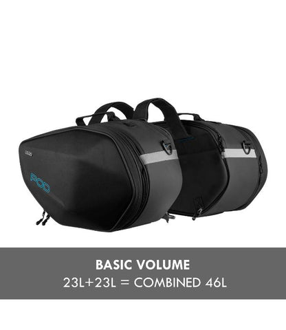 Rynox-Pod 52L saddlebags Stormproof