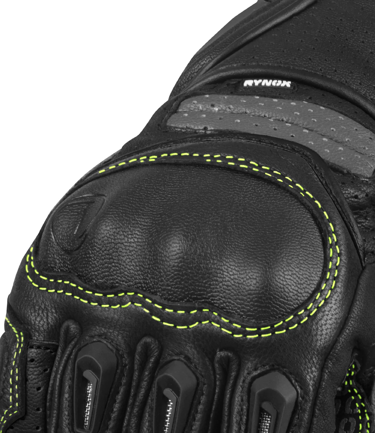 Rynox Storm Evo 3 Gloves - HiViz Green Black