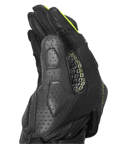 Rynox Storm Evo 3 Gloves - HiViz Green Black