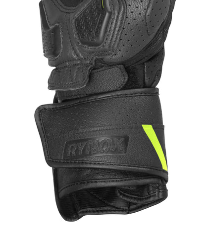 Rynox Storm Evo 3 Gloves - HiViz Green Black