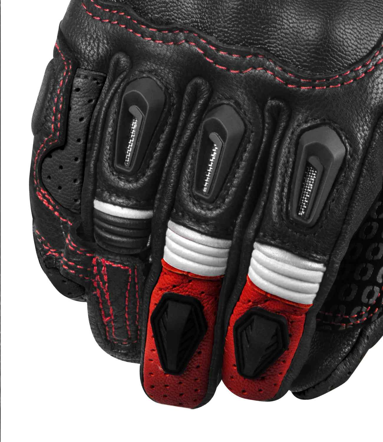 Rynox Storm Evo 3 Gloves - Black Red - Riders Junction