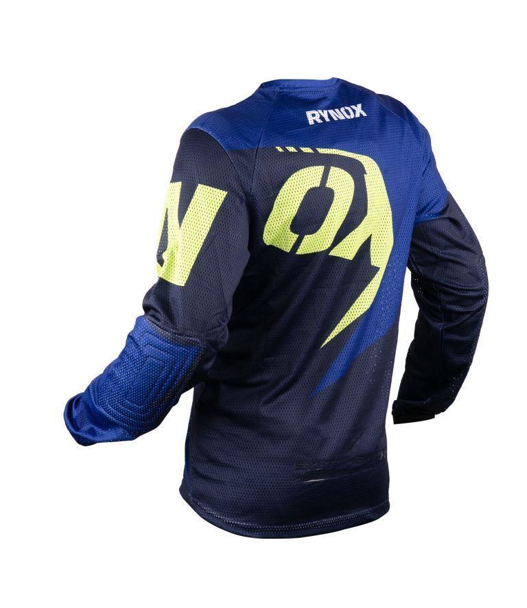 Rynox Switchback Neo Offroad Jersey - Blue Hi-Viz Green