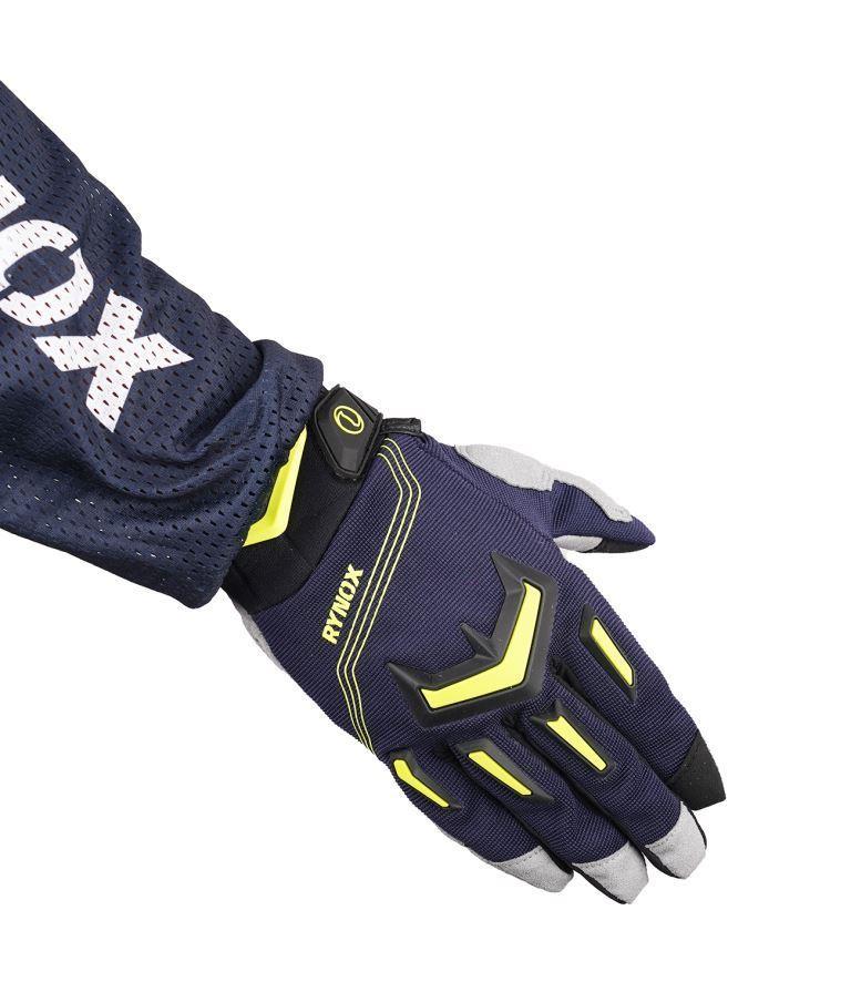 Rynox Switchback Neo Offroad Jersey - Blue Hi-Viz Green