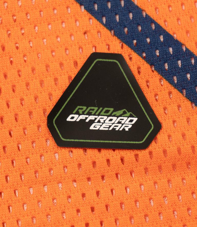 Rynox Switchback Neo Offroad Jersey - Hi-viz Orange Blue