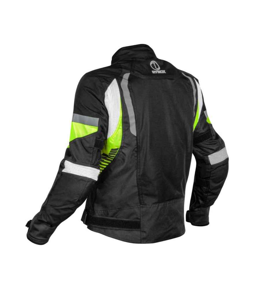 RYNOX Tornado Pro 4 Riding Jacket - HI VIZ GREEN