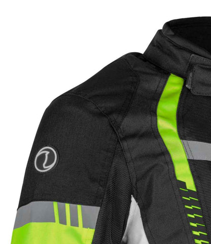 RYNOX Tornado Pro 4 Riding Jacket - HI VIZ GREEN