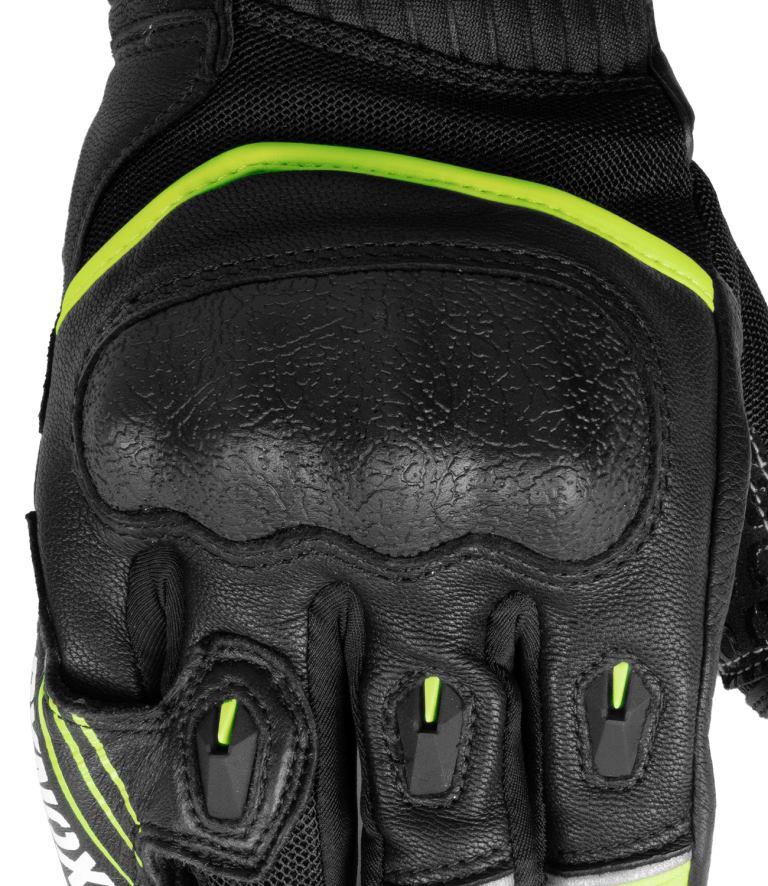 Rynox Tornado Pro 4 Gloves - Black Hi-Viz Green