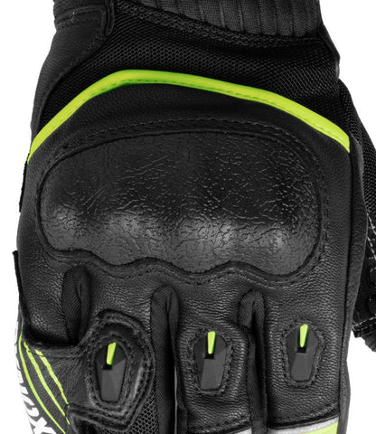 Rynox Tornado Pro 4 Gloves - Black Hi-Viz Green