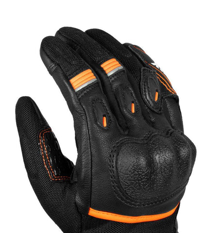Rynox Tornado Pro 4 Gloves - Black Orange