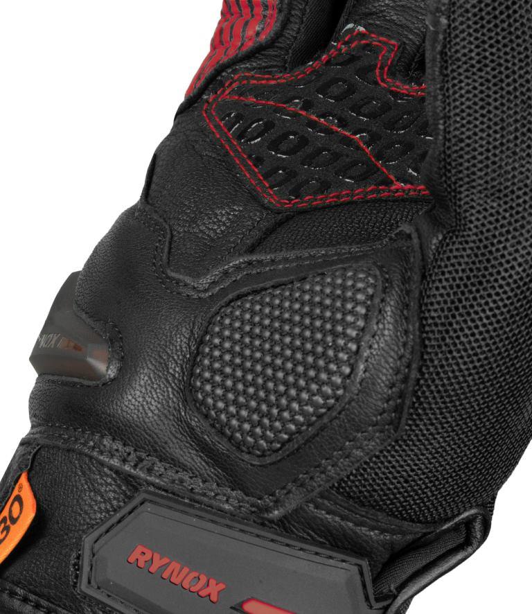 Rynox Tornado Pro 4 Gloves - Black Red