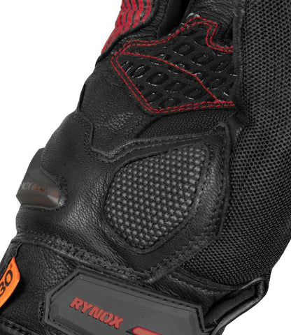 Rynox Tornado Pro 4 Gloves - Black Red