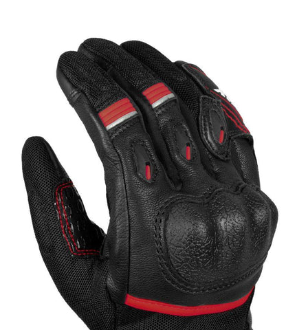 Rynox Tornado Pro 4 Gloves - Black Red