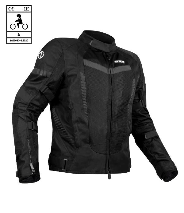 Rynox Tornado Pro 4 Jacket-CE Certified Class A - All Black