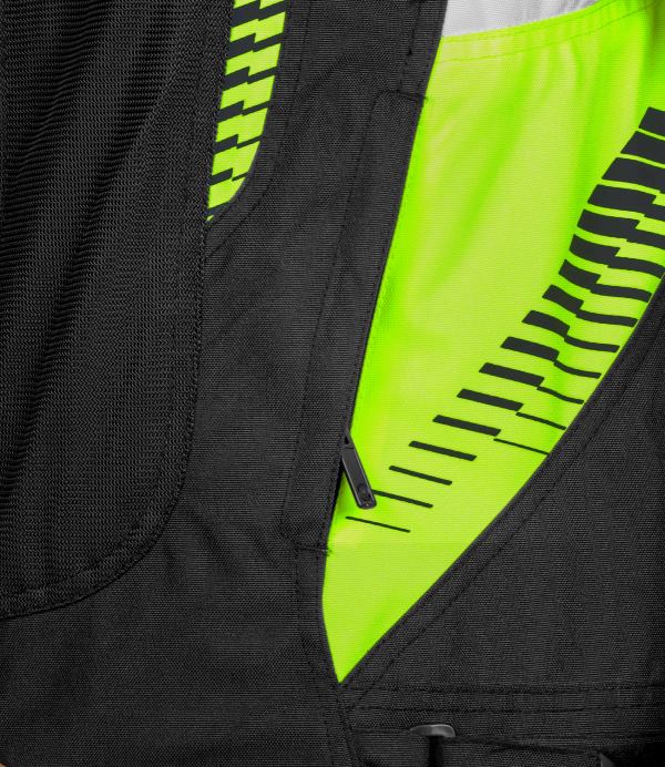 Rynox Tornado Pro 4 Jacket-CE Certified Class A - Black Hi-Viz Green