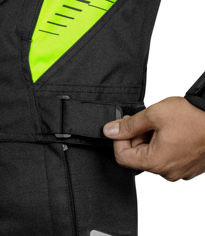 Rynox Tornado Pro 4 Jacket-CE Certified Class A - Black Hi-Viz Green