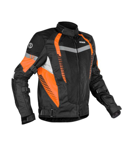 Rynox Tornado Pro 4 Jacket-CE Certified Class A - Black Orange