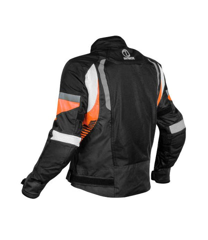Rynox Tornado Pro 4 Jacket-CE Certified Class A - Black Orange
