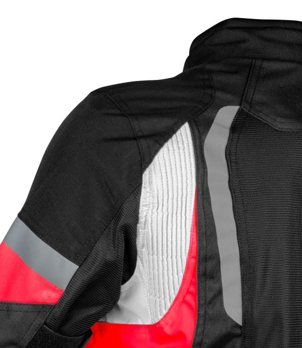 Rynox Tornado Pro 4 Jacket-CE Certified Class A - Black Red