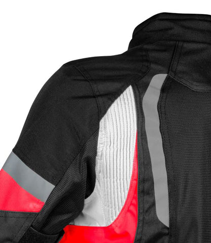 Rynox Tornado Pro 4 Jacket-CE Certified Class A - Black Red