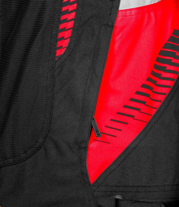 Rynox Tornado Pro 4 Jacket-CE Certified Class A - Black Red