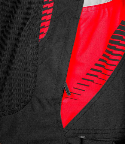 Rynox Tornado Pro 4 Jacket-CE Certified Class A - Black Red