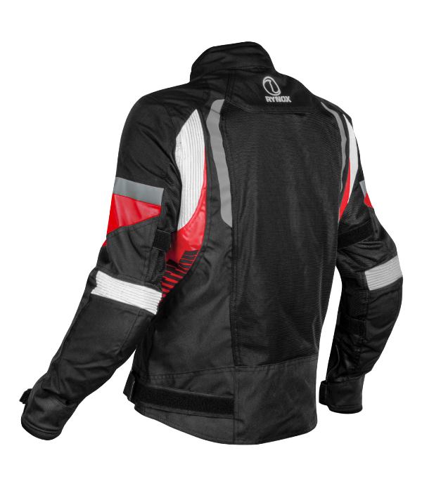 Rynox Tornado Pro 4 Jacket-CE Certified Class A - Black Red