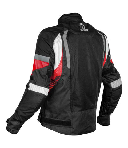 Rynox Tornado Pro 4 Jacket-CE Certified Class A - Black Red