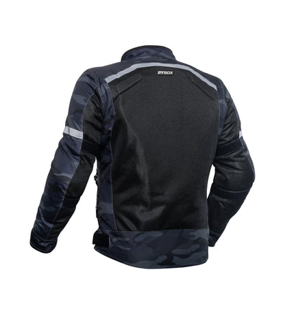 RYNOX URBAN X Riding Jacket Black Mesh - Camo Blue - 2023 - Riders Junction