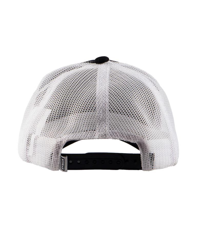 Rynox Wordmark Trucker Cap - Black White Mesh