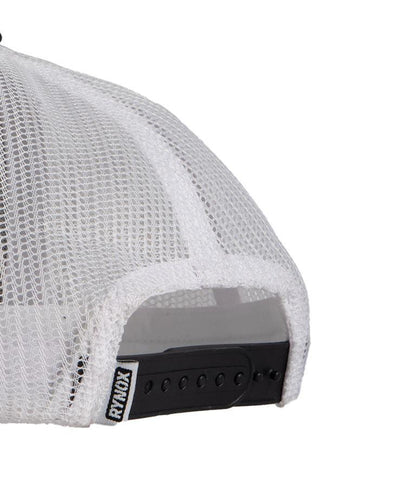 Rynox Wordmark Trucker Cap - Black White Mesh